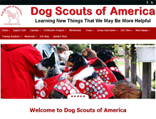 Tablet Screenshot of dogscouts.org